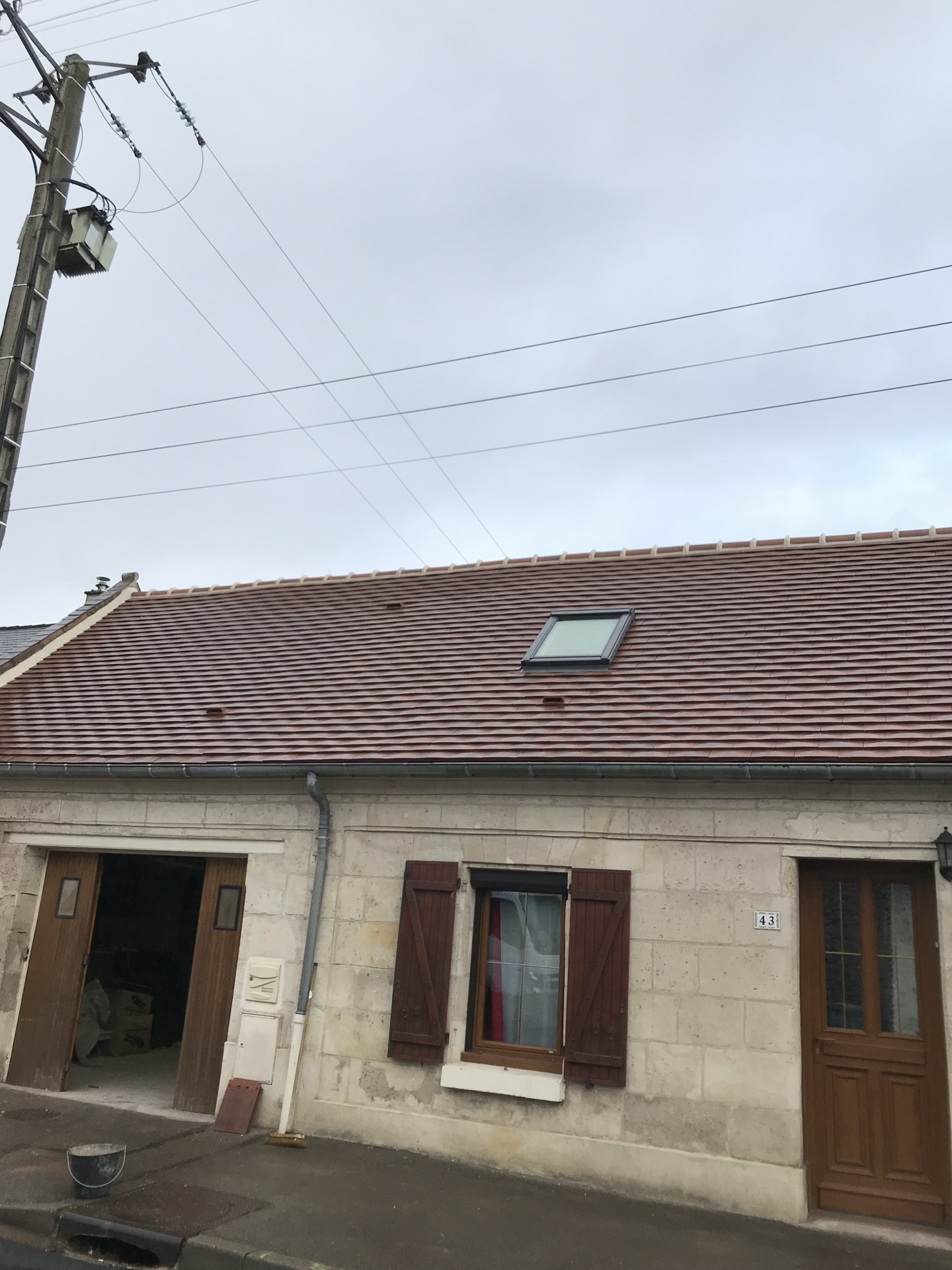 Toiture tuiles plates (Aprés) Compiègne