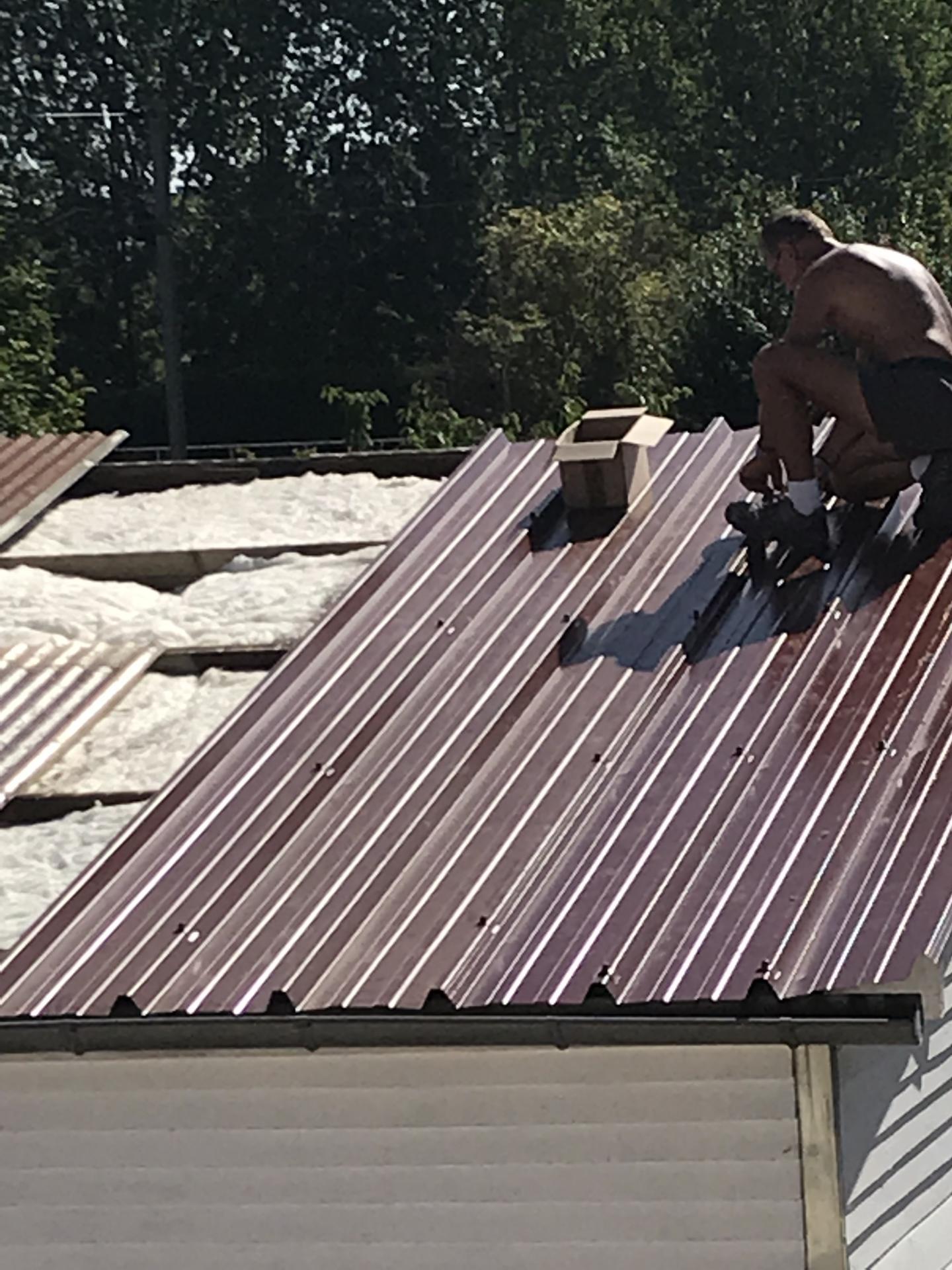 Toiture en bac acier ave Isolation Compiègne