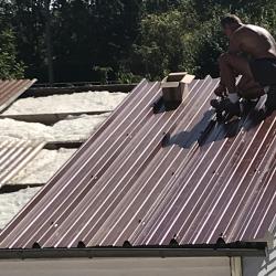 Toiture en bac acier ave Isolation Compiègne