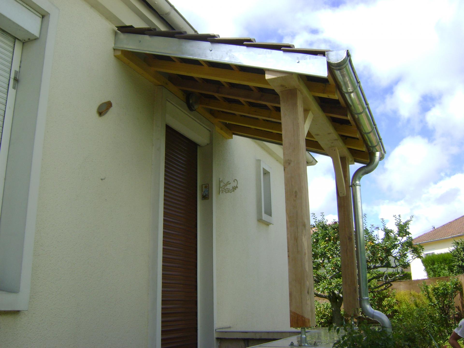 Création d'auvent bois Compiègne Oise (60)