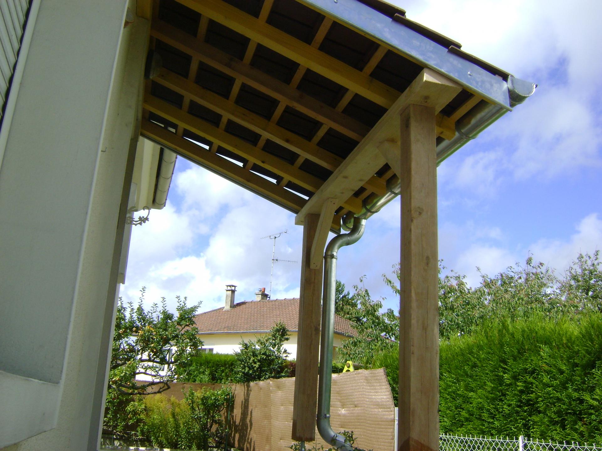 Création d'auvent bois Compiègne Oise (60)