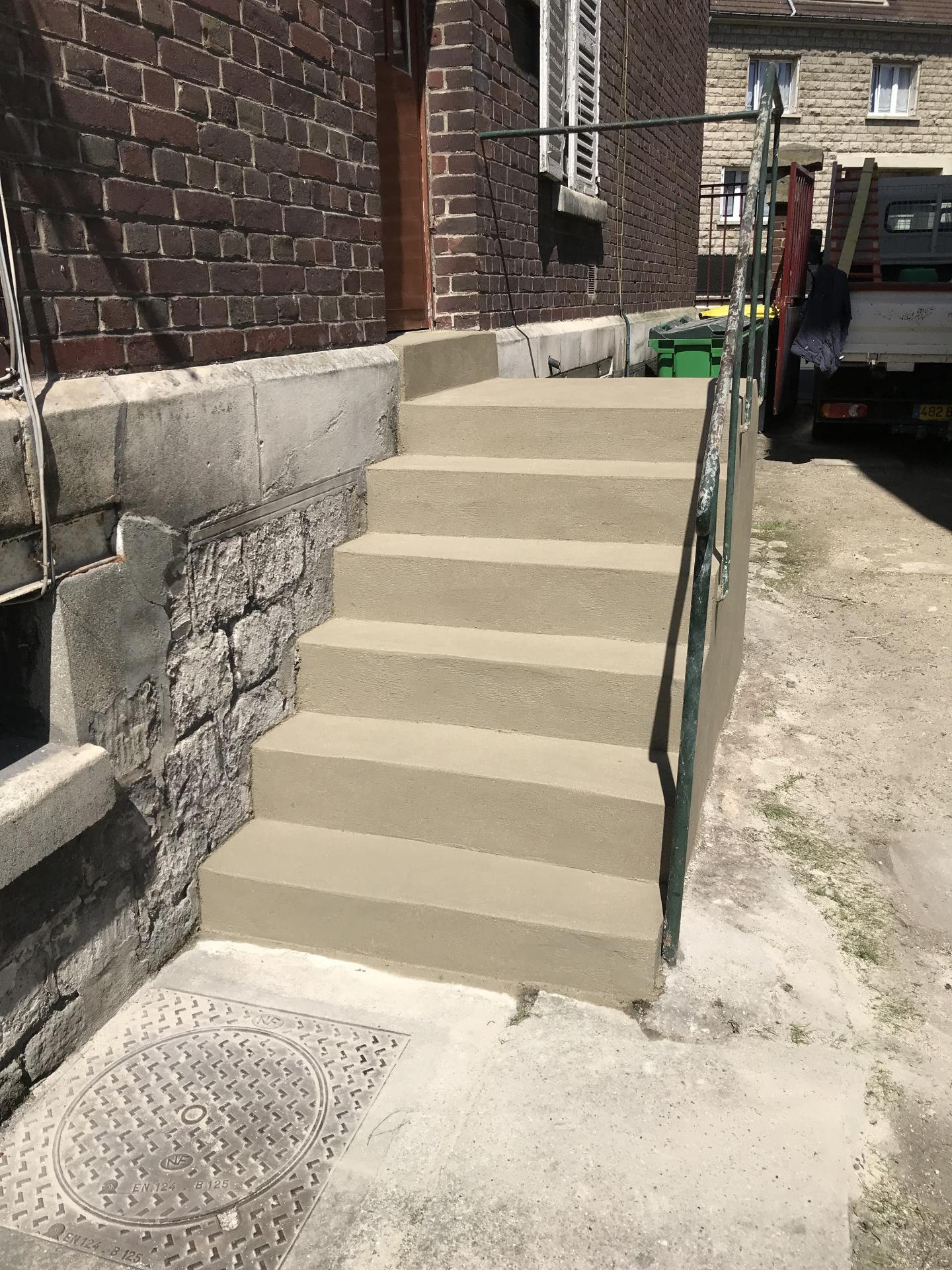 Réfection d'un escalier extérieur Compiègne (60)