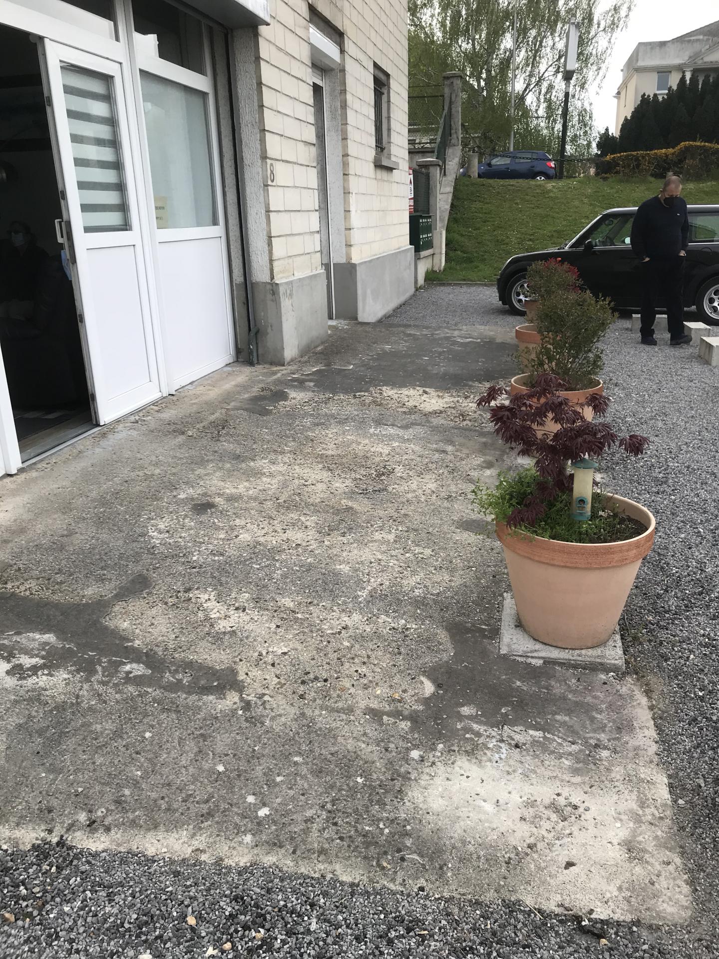 Pose de pavage avant Compiègne Oise
