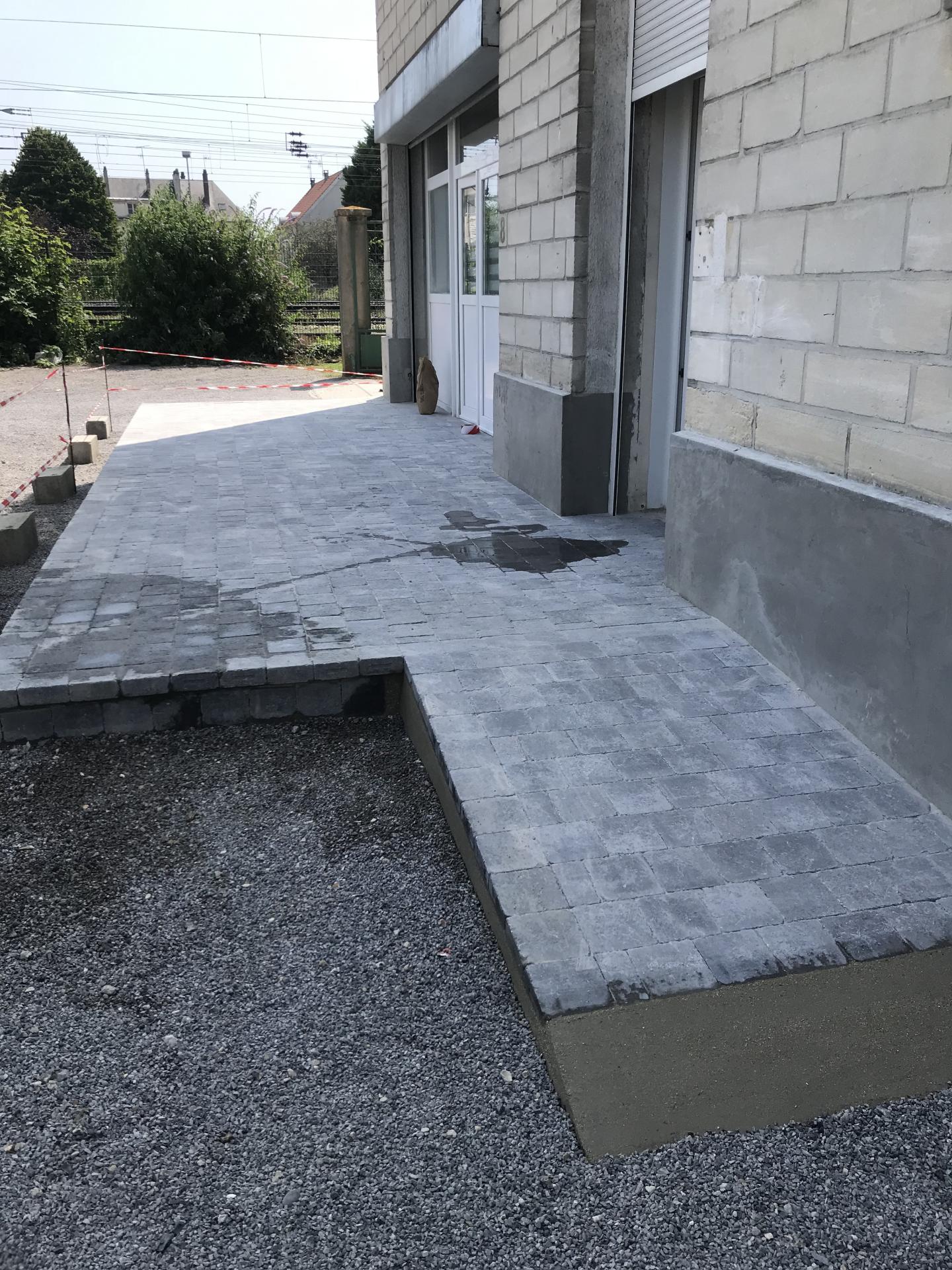 Pose de pavage après Compiègne Oise (60)