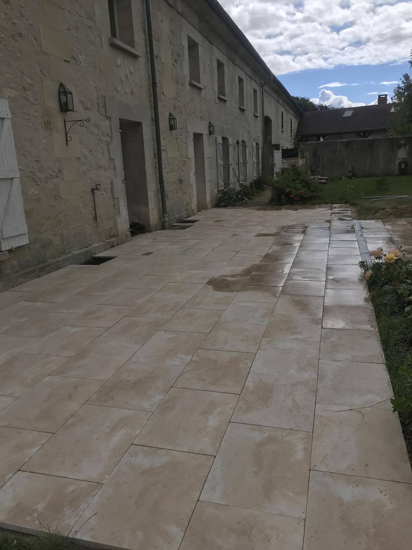 Terrasse en dallage fini Compiègne