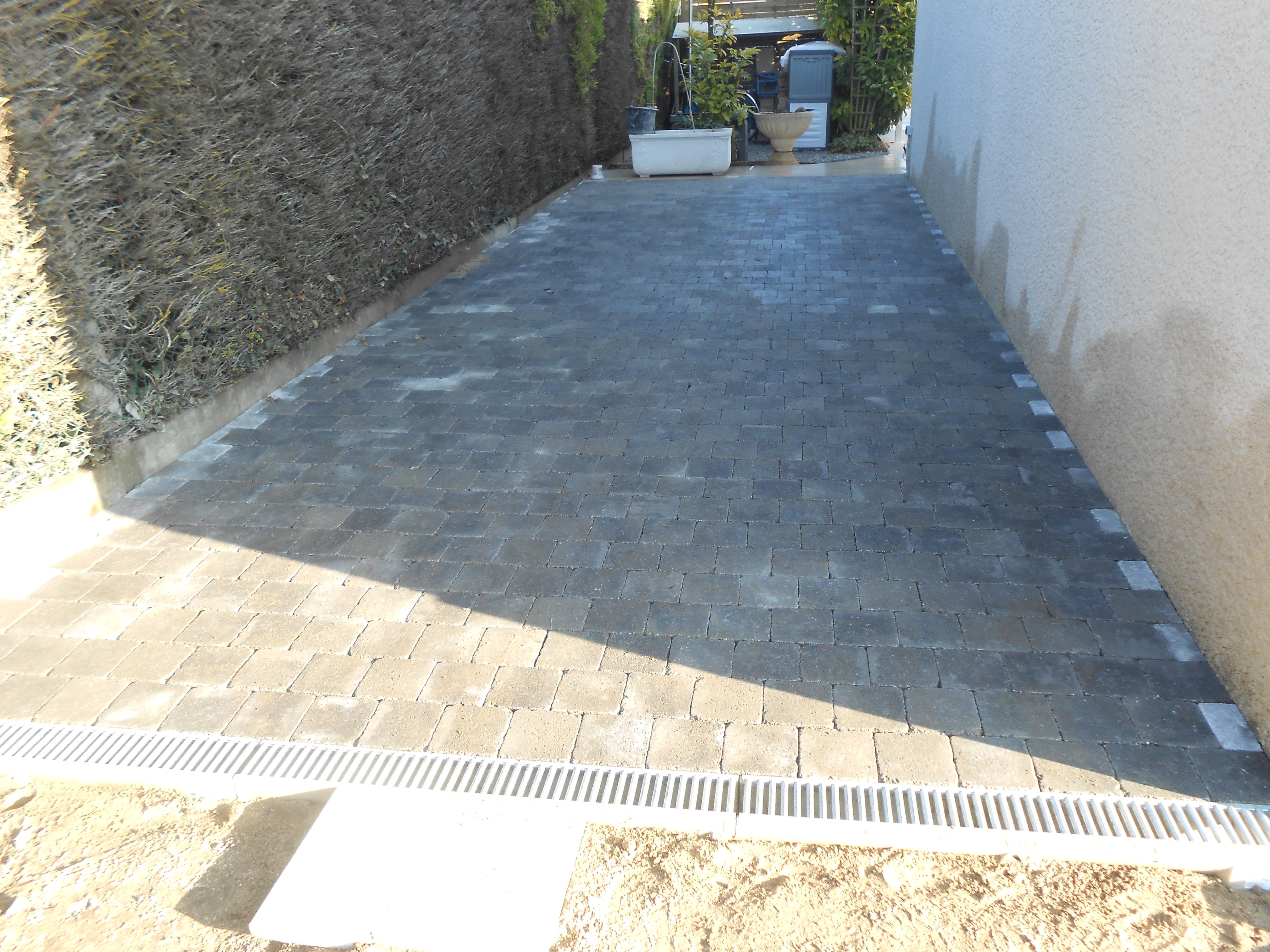 Chantier pavage en cours 