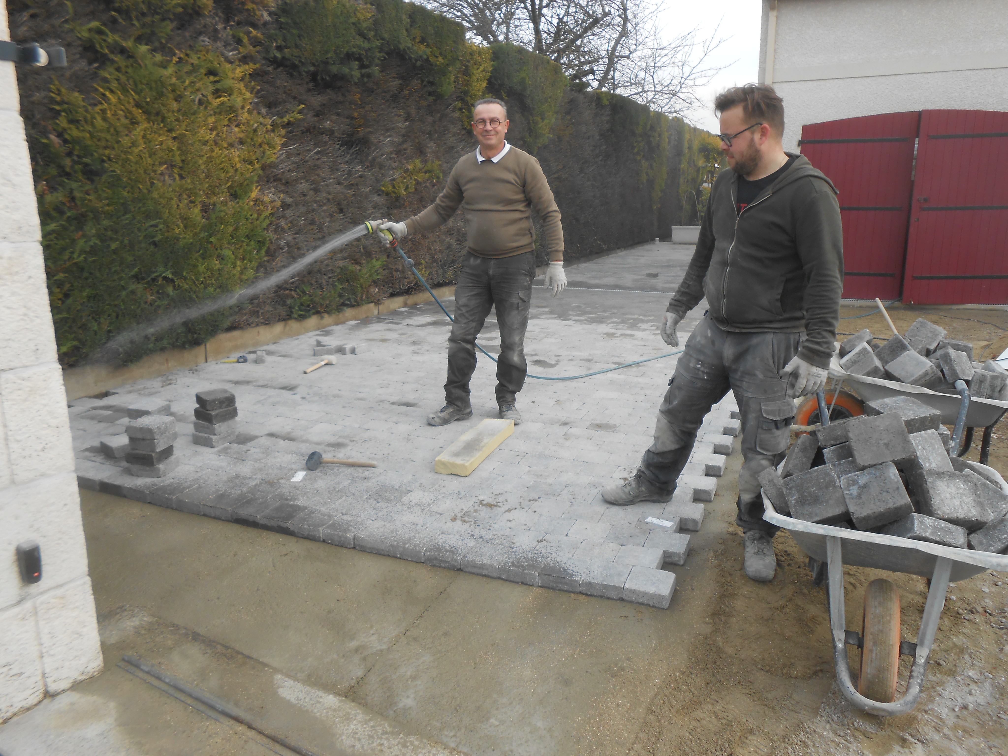 Chantier pavage en cours 2 