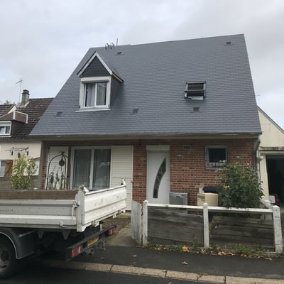 Couvreur compiegne toiture ardoises apres 2