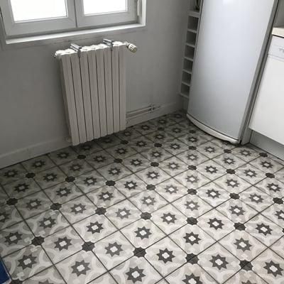 Renovation interieure carrelage motifs apres