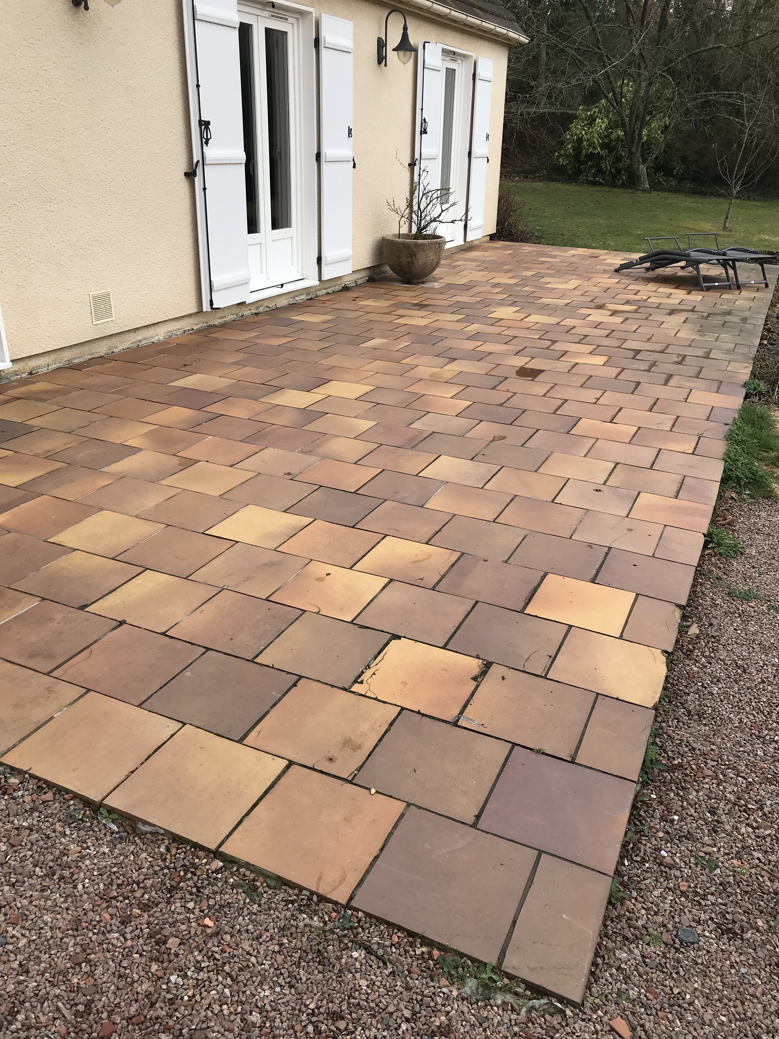 Terrasse paves terre cuite oise apres